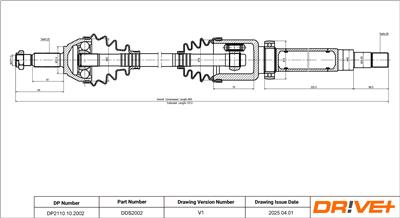 Dr!ve+ DP2110.10.2002 Číslo výrobce: DDS2002. EAN: 7630556909927.