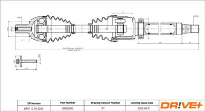 Dr!ve+ DP2110.10.2205 Číslo výrobce: DDS2205. EAN: 7630556911951.