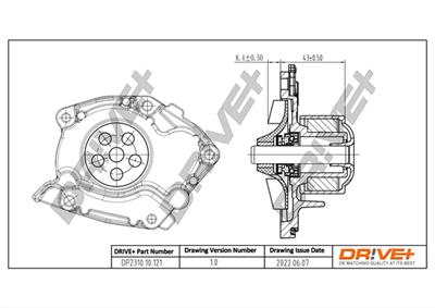 Dr!ve+ DP2310.10.121 Číslo výrobce: DCW0121. EAN: 7640250073442.