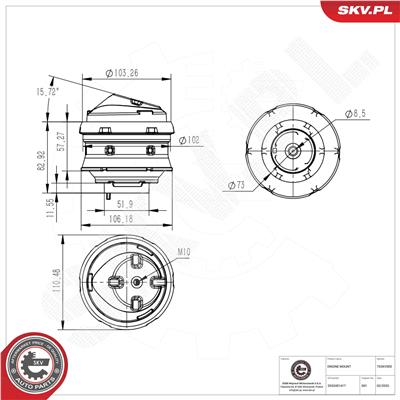 ESEN SKV 75SKV002 EAN: 5906302222964.