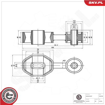 ESEN SKV 75SKV008 EAN: 5906302230310.