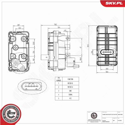 ESEN SKV 95SKV489 Číslo výrobce: 6NW010430-00.