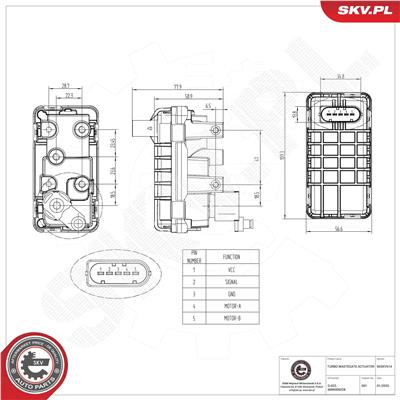 ESEN SKV 95SKV514 Číslo výrobce: 6NW009228.