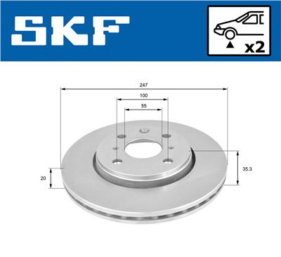 SKF VKBD 80043 V2 EAN: 7316581893614.