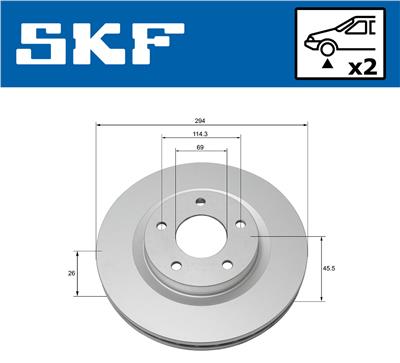 SKF VKBD 80054 V2 EAN: 7316581893737.
