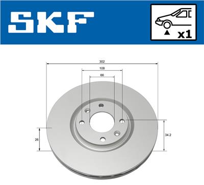 SKF VKBD 80086 V1 EAN: 7316581894086.