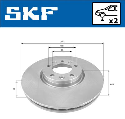 SKF VKBD 80106 V2 EAN: 7316581894307.