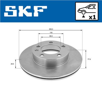 SKF VKBD 80109 V1 EAN: 7316581894338.