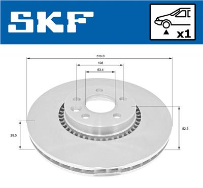 SKF VKBD 80116 V1 EAN: 7316581894390.