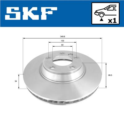 SKF VKBD 80284 V1 EAN: 7316581896370.