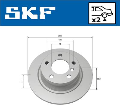 SKF VKBD 90107 S2 EAN: 7316581894314.