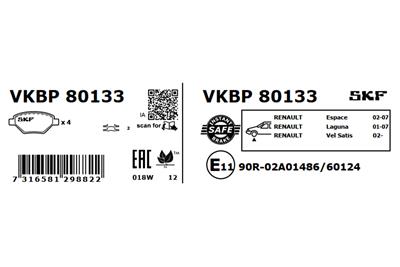 SKF VKBP 80133 EAN: 7316581298822.