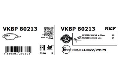 SKF VKBP 80213 EAN: 7316581297825.