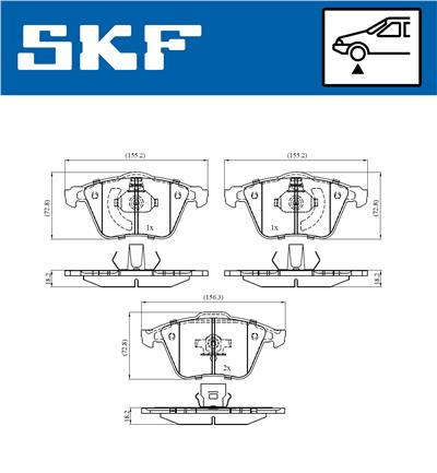 SKF VKBP 80272 Číslo výrobce: 23801. EAN: 7316581299997.