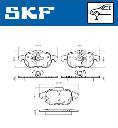 SKF VKBP 80345 EAN: 7316581297160.