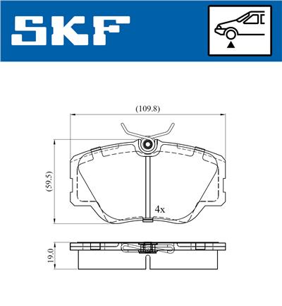 SKF VKBP 80431 Číslo výrobce: 20940. EAN: 7316581300990.