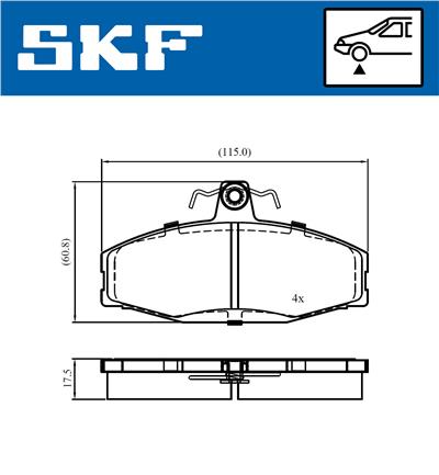 SKF VKBP 80745 EAN: 7316581493395.
