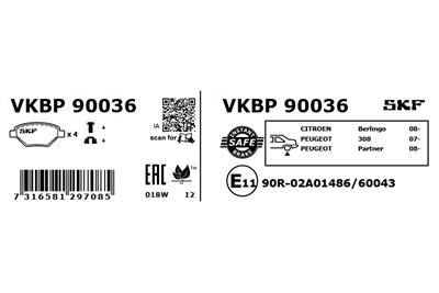 SKF VKBP 90036 EAN: 7316581297085.
