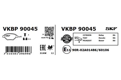 SKF VKBP 90045 EAN: 7316581296996.