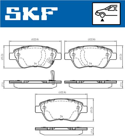 SKF VKBP 80017 A EAN: 7316581296729.