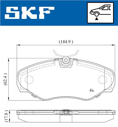SKF VKBP 80034 EAN: 7316581296774.