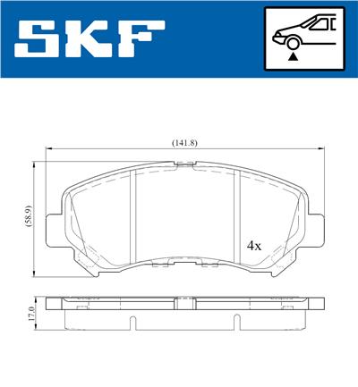 SKF VKBP 80069 EAN: 7316581297009.