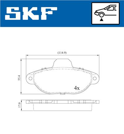 SKF VKBP 80087 E EAN: 7316581298143.