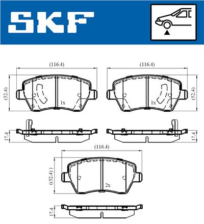 SKF VKBP 80182 A EAN: 7316581299317.