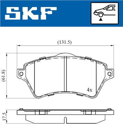 SKF VKBP 80375 EAN: 7316581300600.