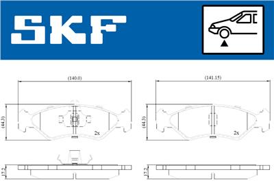 SKF VKBP 80550 EAN: 7316581301652.