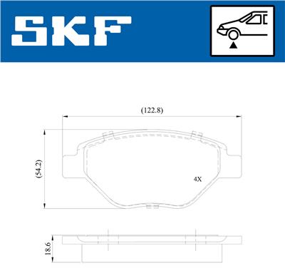 SKF VKBP 80608 EAN: 7316581301805.