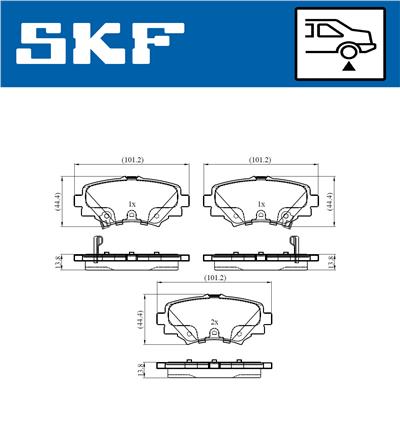 SKF VKBP 90581 A EAN: 7316581297870.