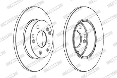 FERODO DDF053C Číslo výrobce: DDF053C. EAN: 4044197559442.