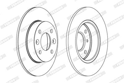 FERODO DDF070C Číslo výrobce: DDF070C. EAN: 4044197559497.