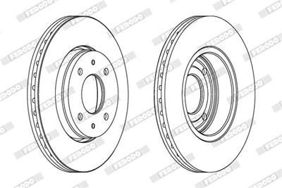 FERODO DDF1068C Číslo výrobce: DDF1068C. EAN: 4044197559640.