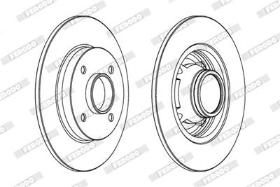 FERODO DDF1564C-1 Číslo výrobce: DDF1564. EAN: 4044197753901.