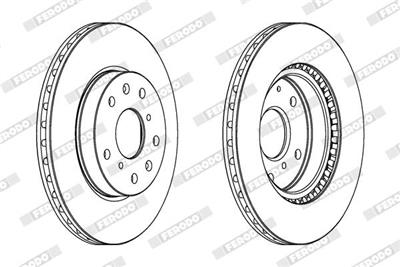 FERODO DDF1620C Číslo výrobce: DDF1620C. EAN: 4044197988303.