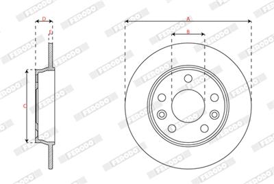 FERODO DDF3046C Číslo výrobce: DDF3046C. EAN: 4060426447021.