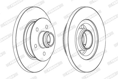 FERODO DDF542-1 Číslo výrobce: DDF542. EAN: 5016687343892.