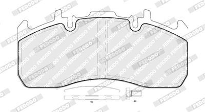 FERODO FCV4377B Číslo výrobce: 29173. EAN: 4044197552474.