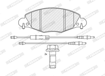 FERODO FDB1412 Číslo výrobce: 23273. EAN: 5016687216776.