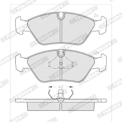 FERODO FDB256 Číslo výrobce: 20629. EAN: 5016687016277.