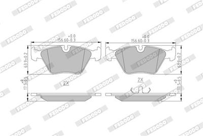 FERODO FDB577 Číslo výrobce: 20968. EAN: 5016687029376.