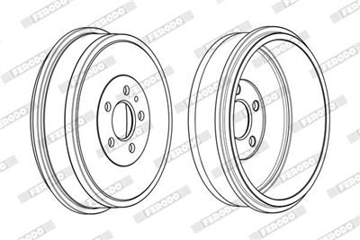 FERODO FDR329012 Číslo výrobce: 100126. EAN: 4044197854240.