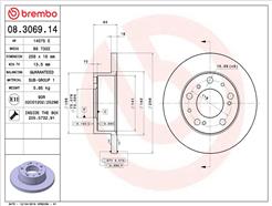 BREMBO 08.3069.14