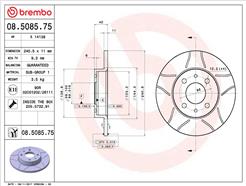 BREMBO 08.5085.75