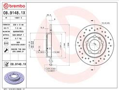 BREMBO 08.9148.1X