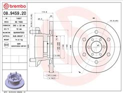 BREMBO 08.9459.20