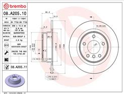 BREMBO 08.A205.11