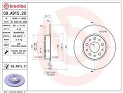 BREMBO 08.A915.21